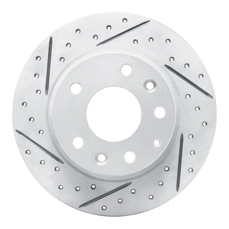 R1 14-25 Mazda Cx-30 Rear Left Drilled & Slotted Geo-Carbon Rotor 1