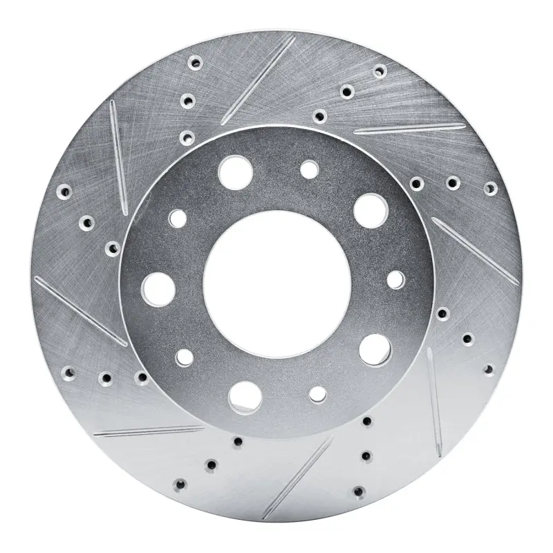 R1 14-25 Ram Promaster 2500 Front Left Drilled & Slotted Silver Brake Rotor 1