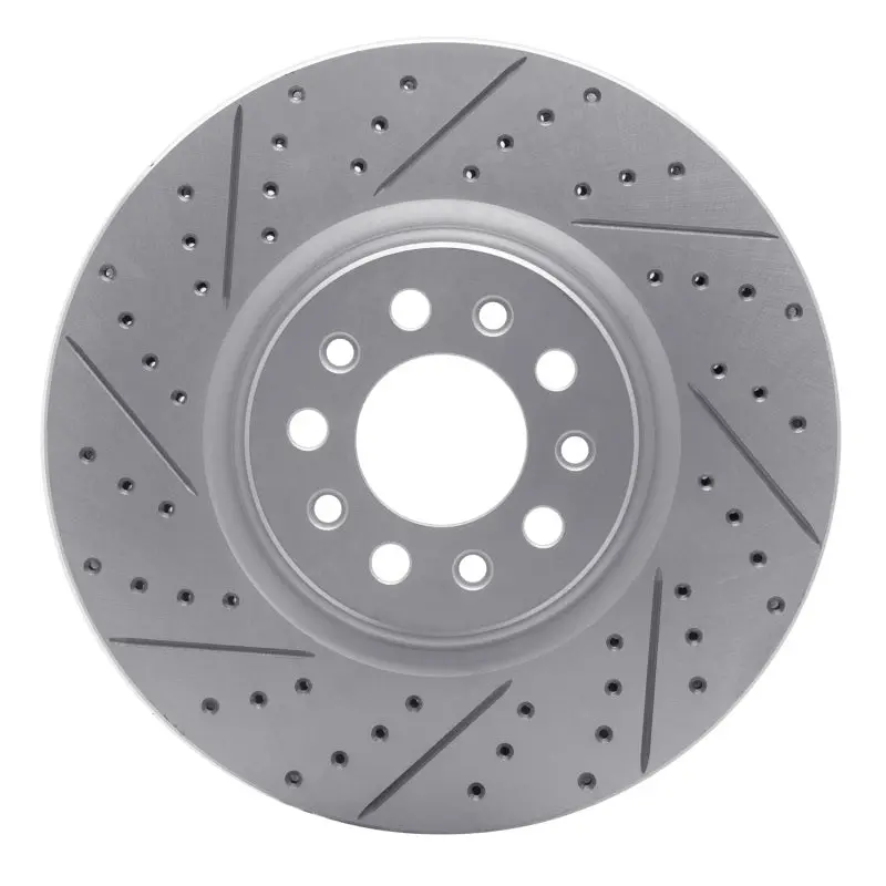 R1 14-26 Alfa Romeo Tonale Front Right Drilled & Slotted Geo-Carbon Rotor 1