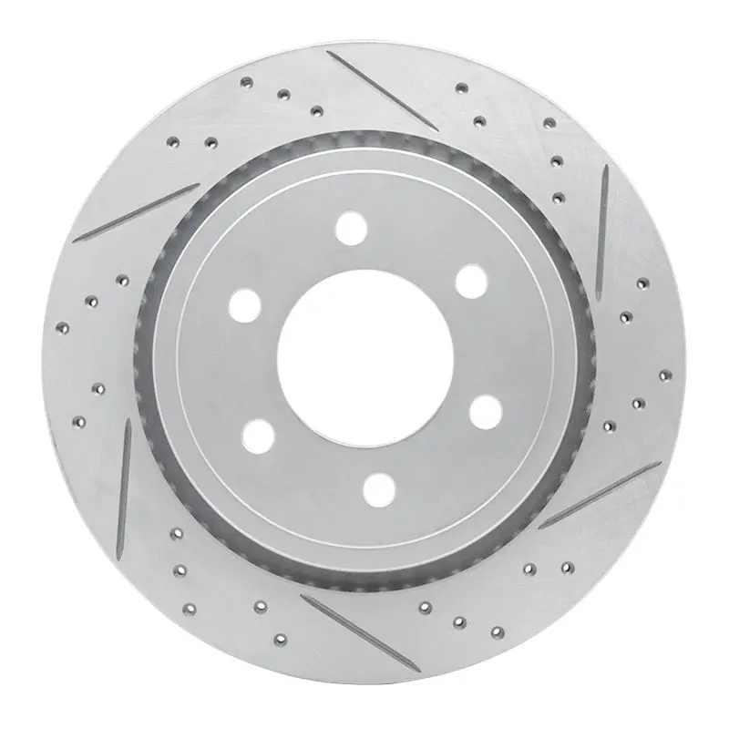 R1 15-17 Ford F-150 4Wd Rear Right Drilled & Slotted Geo-Carbon Rotor 1