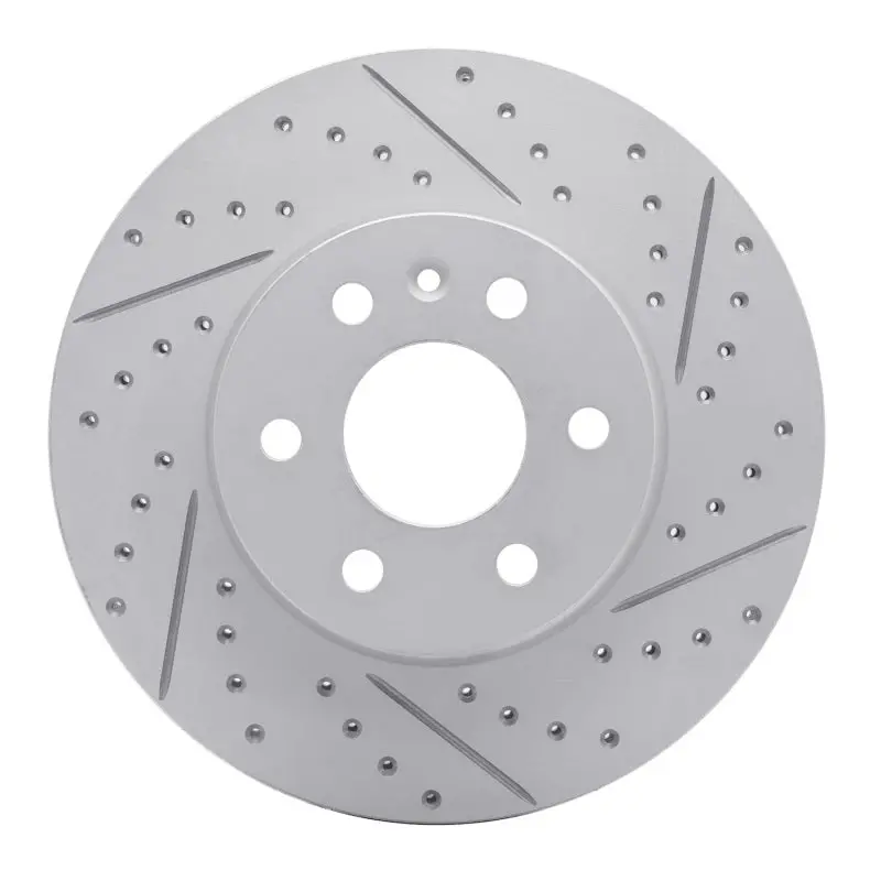 R1 15-20 Chevrolet Colorado Front Right Drilled & Slotted Geo-Carbon Rotor 1