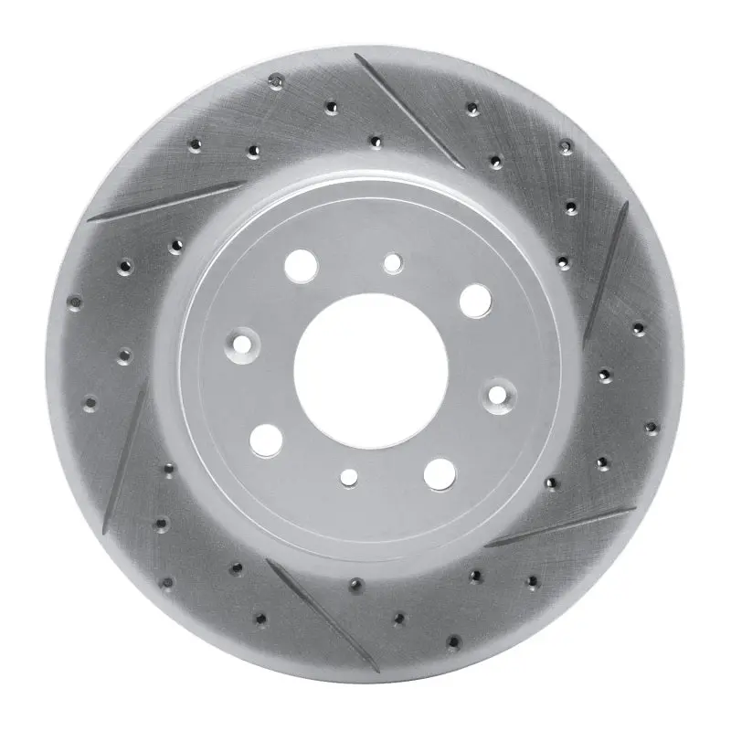 R1 15-20 Honda Fit (Mexico) Front Right Drilled & Slotted Geo-Carbon Rotor 1