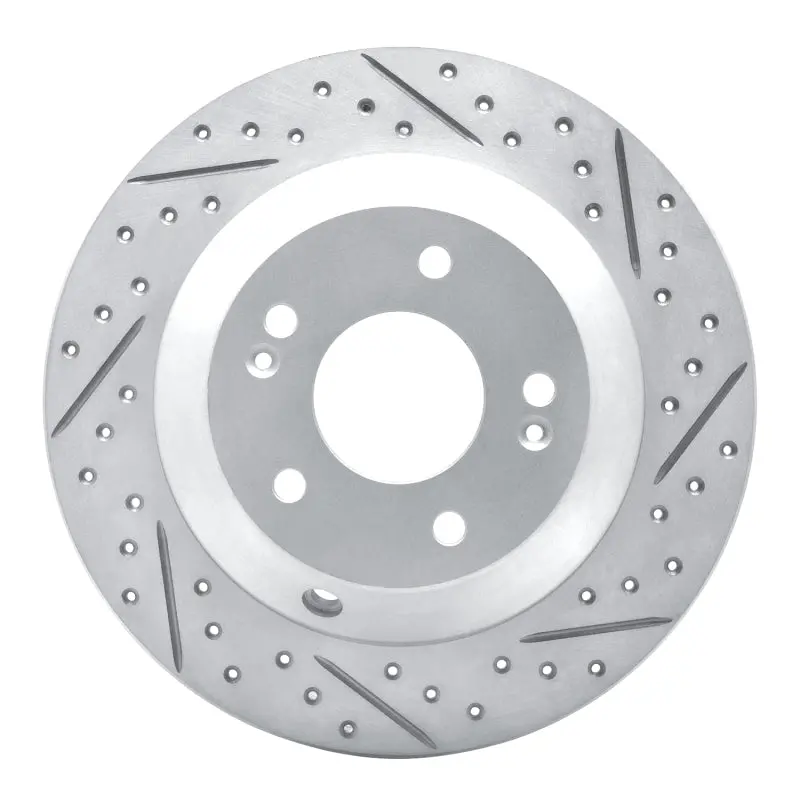 R1 15-20 Kia Sorento Rear Right Drilled & Slotted Geo-Carbon Rotor 1