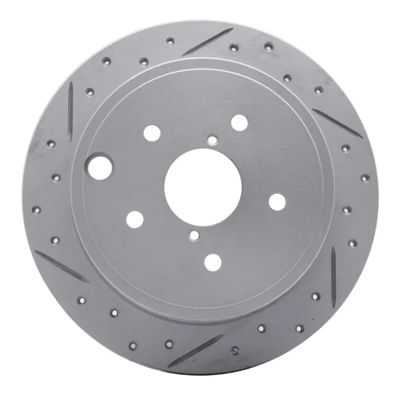 R1 15-21 Subaru Wrx Rear Right Drilled & Slotted Geo-Carbon Rotor 1