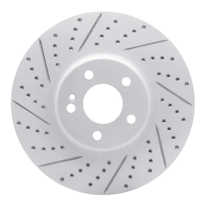 R1 15-23 Mercedes-Benz E300 Front Left Drilled & Slotted Geo-Carbon Rotor 1