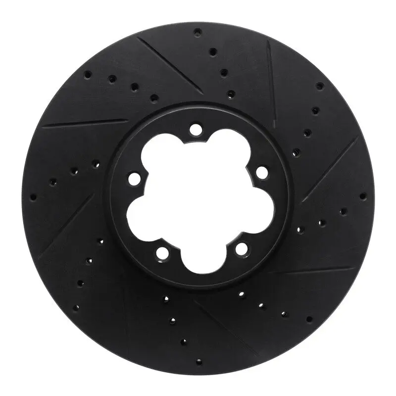 R1 15-25 Ford Transit-350 Hd/Drw Front Right Drilled & Slotted Black Brake Rotor 1