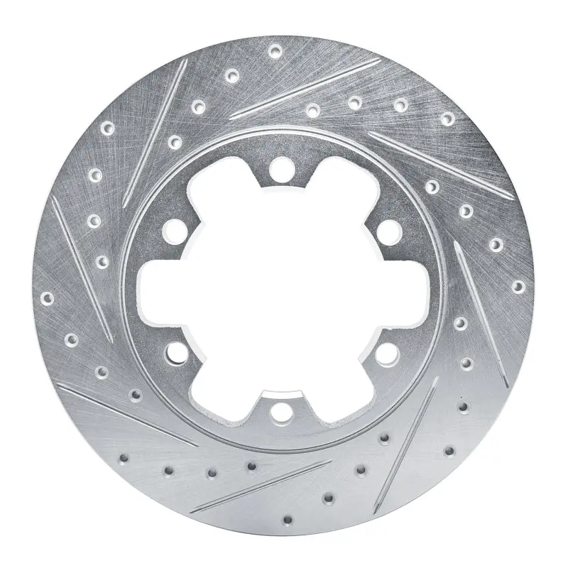 R1 15-25 Ford Transit-350 Hd/Drw Rear Left Drilled & Slotted Silver Brake Rotor 1