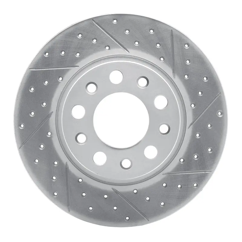 R1 15-26 Alfa Romeo Tonale Rear Right Drilled & Slotted Geo-Carbon Rotor 1
