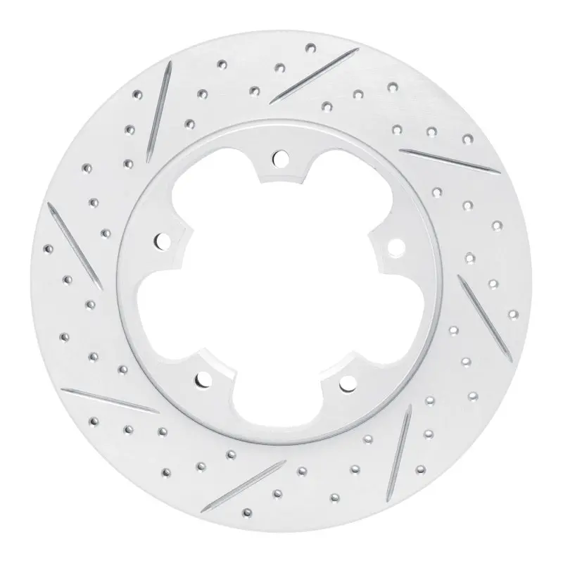 R1 15-26 Ford Transit-250 Rear Left Drilled & Slotted Geo-Carbon Rotor 1