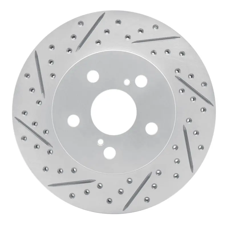 R1 16-22 Toyota Prius Prime Front Left Drilled & Slotted Geo-Carbon Rotor 1
