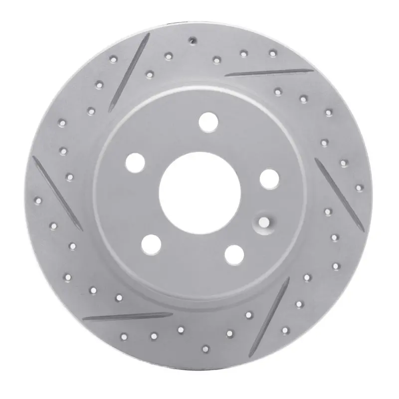 R1 16-23 Chevrolet Bolt Ev Rear Left Drilled & Slotted Geo-Carbon Rotor 1