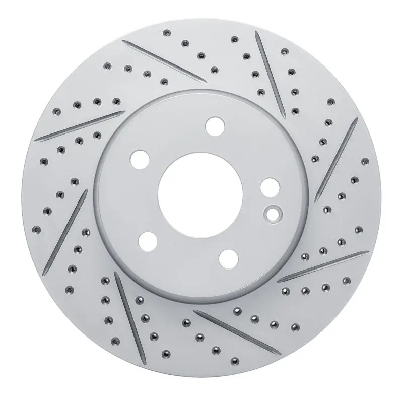 R1 16-23 Mercedes-Benz Metris Front Right Drilled & Slotted Geo-Carbon Rotor 1
