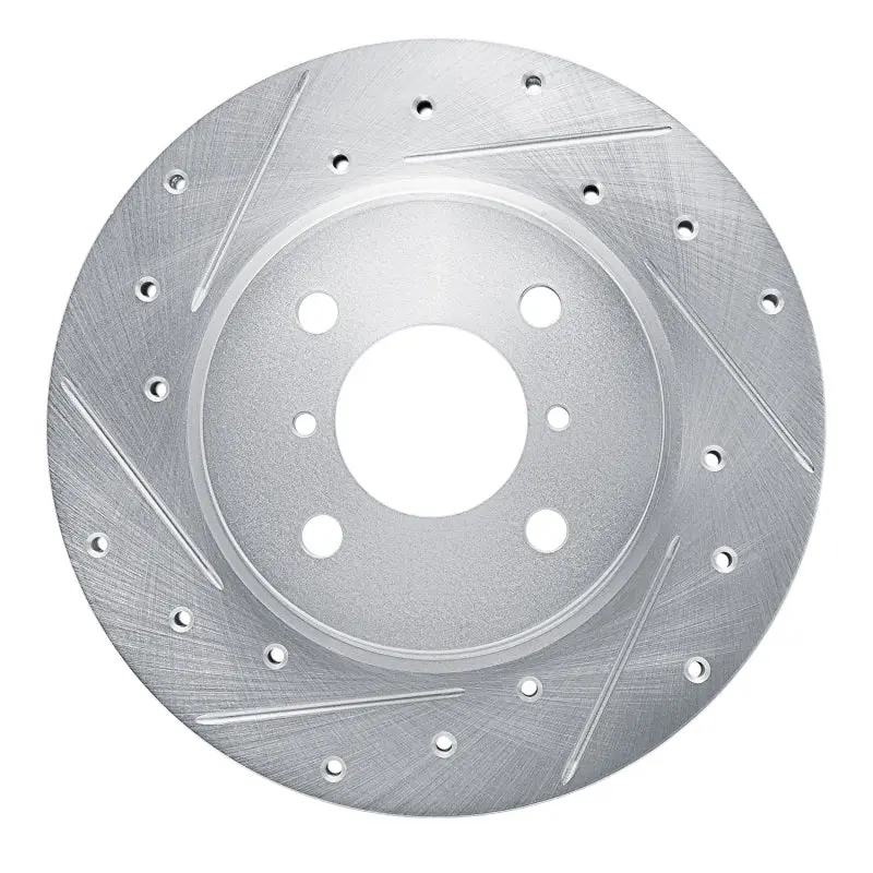 R1 16-23 Suzuki Ciaz (Mexico) Front Left Drilled & Slotted Silver Brake Rotor 1
