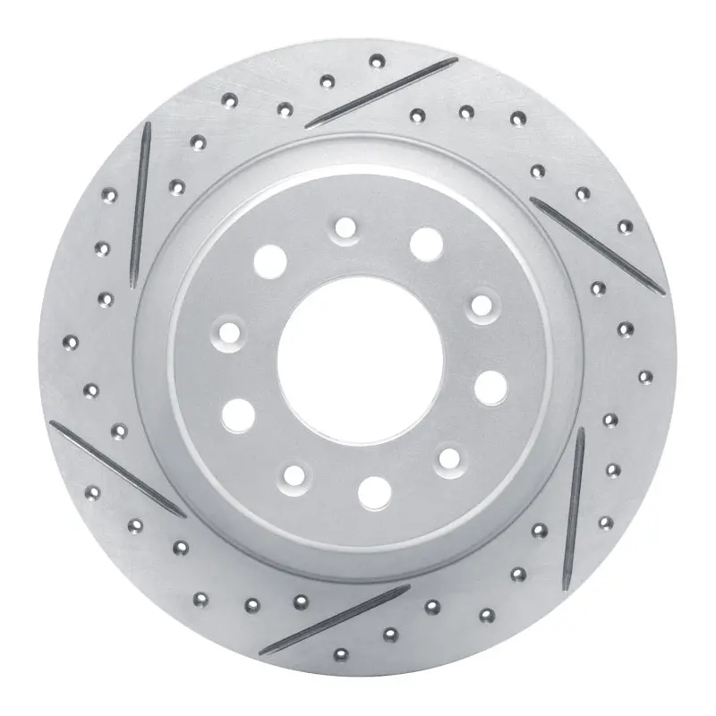 R1 16-25 Buick Envista Rear Left Drilled & Slotted Geo-Carbon Rotor 1