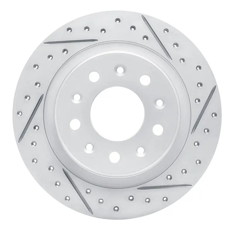 R1 16-25 Buick Regal Sportback Rear Right Drilled & Slotted Geo-Carbon Rotor 1