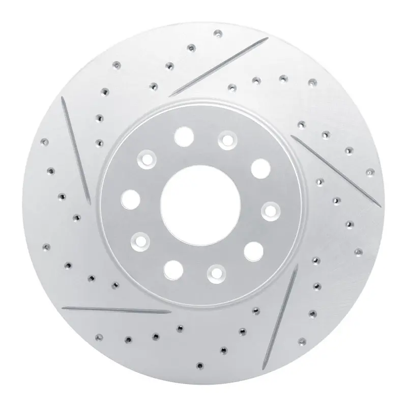R1 16-25 Cadillac Ct5 Front Left Drilled & Slotted Geo-Carbon Rotor 1