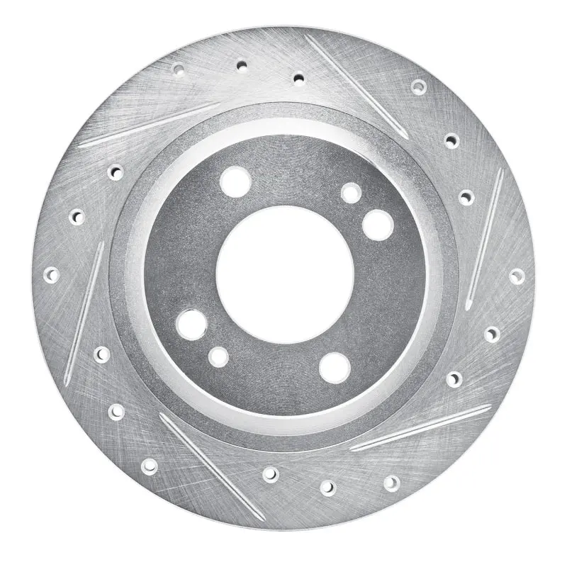 R1 16-25 Dodge Attitude (Mexico) Front Right Drilled & Slotted Silver Brake Rotor 1