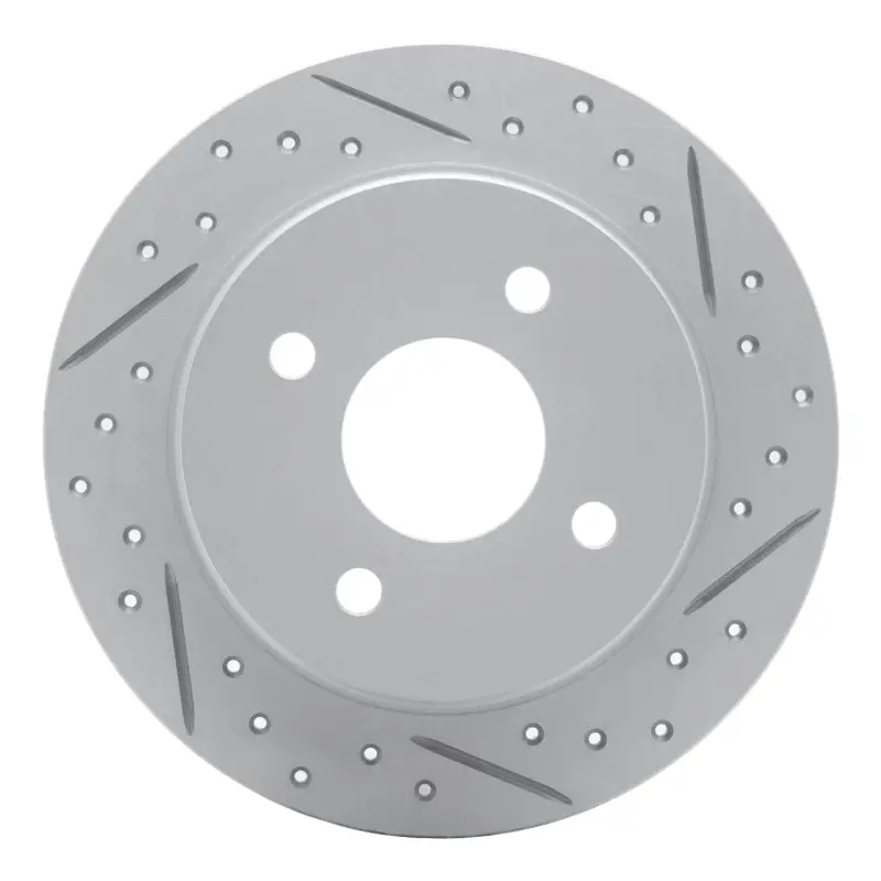 R1 16-25 Mazda Mx-5 Miata Rear Right Drilled & Slotted Geo-Carbon Rotor 1