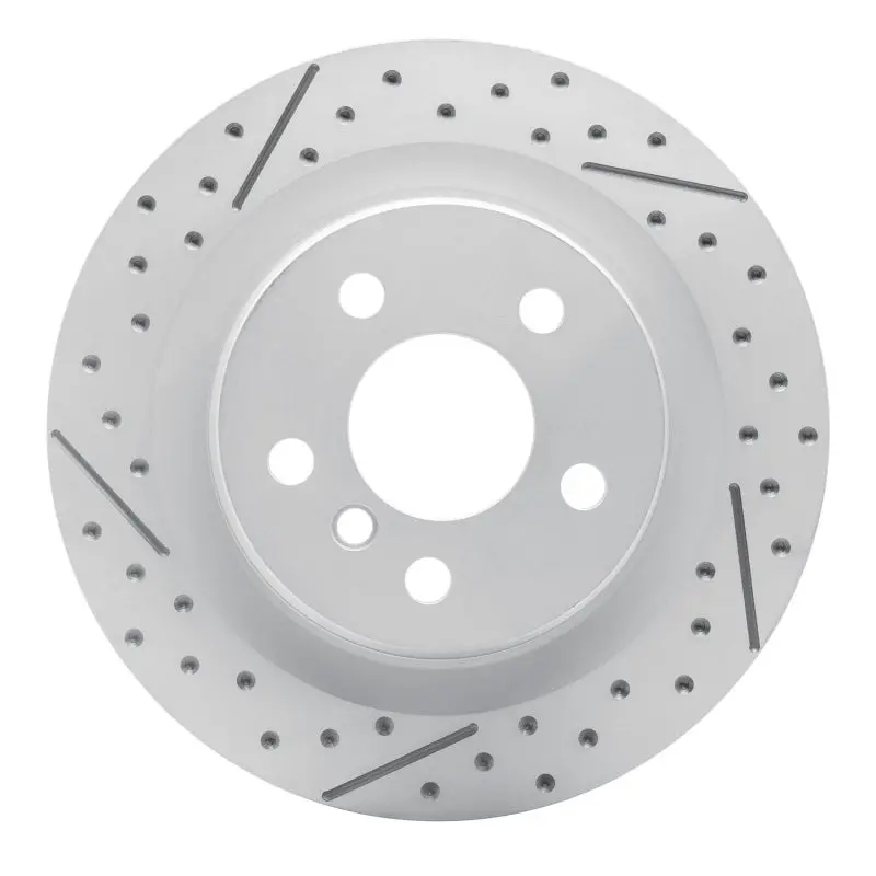 R1 16-26 Bmw X1 (Usa/Canada) Rear Left Drilled & Slotted Geo-Carbon Rotor 1
