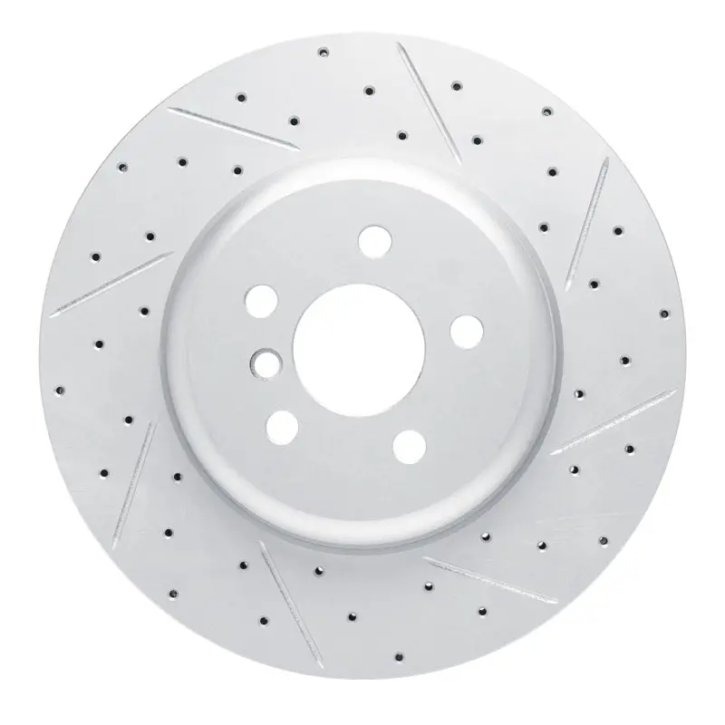 R1 17-26 Bmw Ix3 (Mexico) Front Right Drilled & Slotted Geo-Carbon Rotor 1