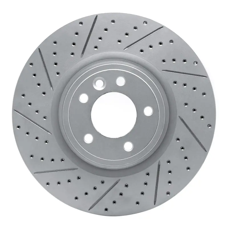 R1 18-24 Land Rover Range Rover Front Left Drilled & Slotted Geo-Carbon Rotor 1