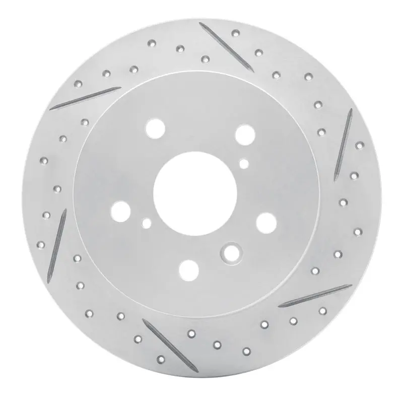 R1 18-24 Toyota Camry Rear Right Drilled & Slotted Geo-Carbon Rotor 1