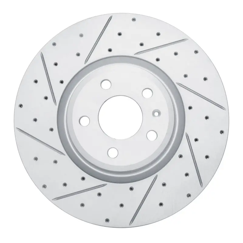 R1 18-25 Audi S5 Sportback Front Left Drilled & Slotted Geo-Carbon Rotor 1