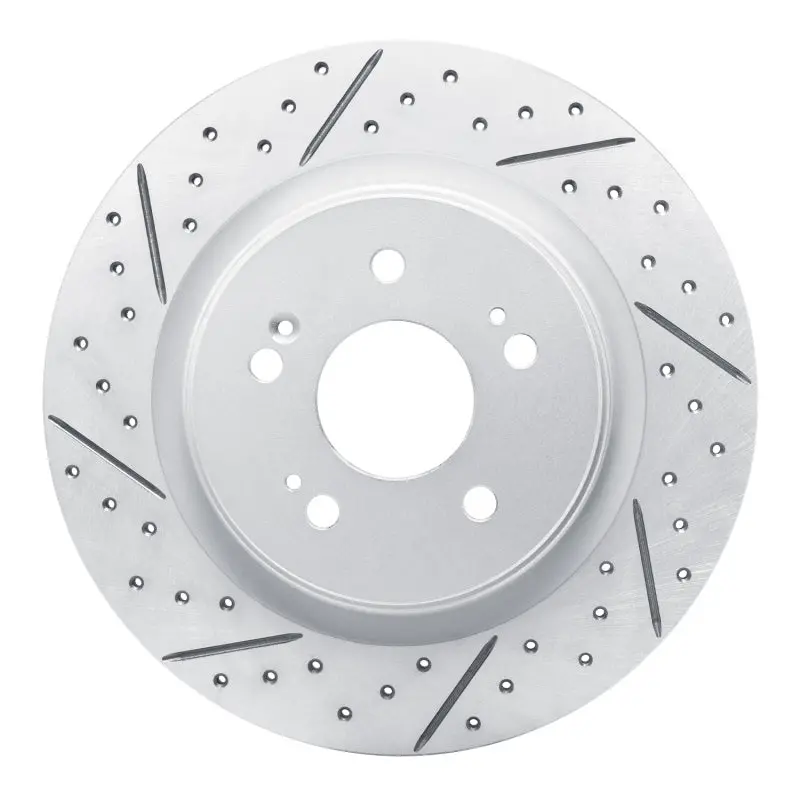 R1 18-26 Honda Odyssey Rear Left Drilled & Slotted Geo-Carbon Rotor 1
