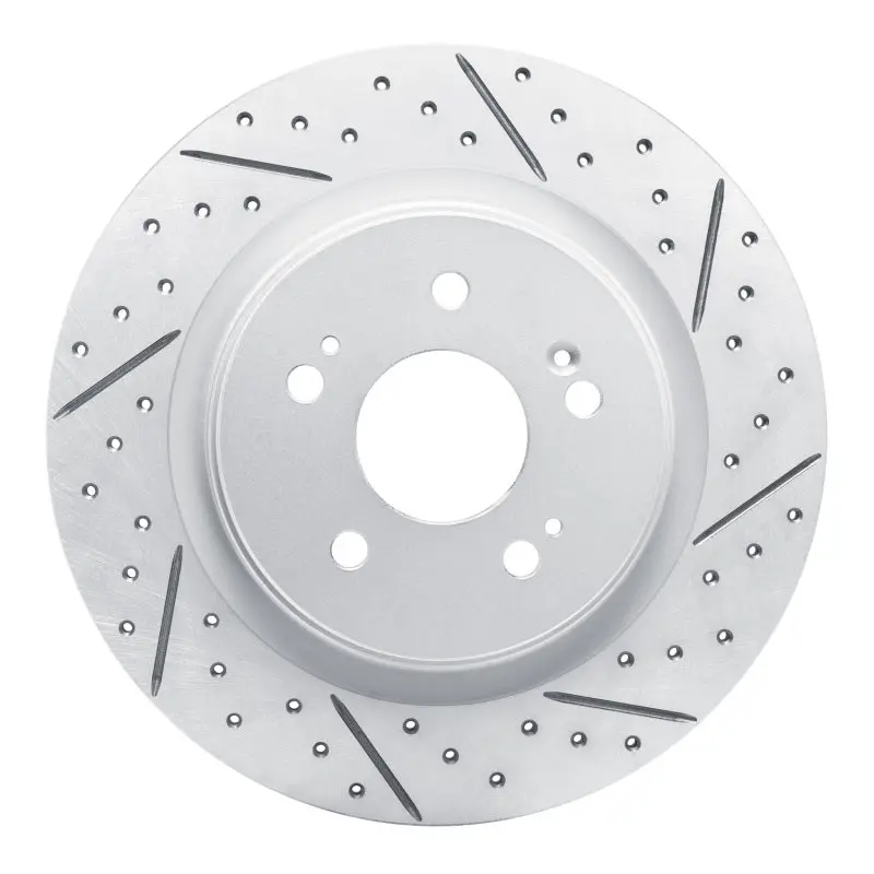 R1 18-26 Honda Odyssey Rear Right Drilled & Slotted Geo-Carbon Rotor 1