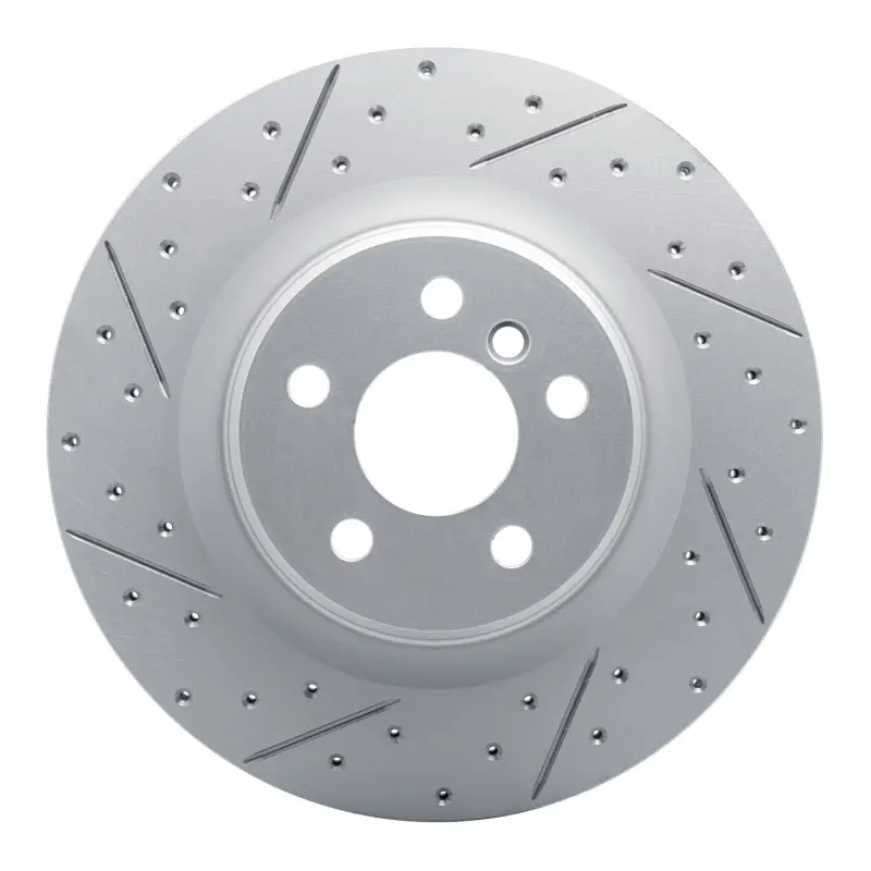 R1 19-24 Bmw X2 Rear Left Drilled & Slotted Geo-Carbon Rotor 1