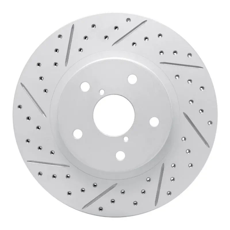 R1 19-24 Subaru Forester Front Left Drilled & Slotted Geo-Carbon Rotor 1