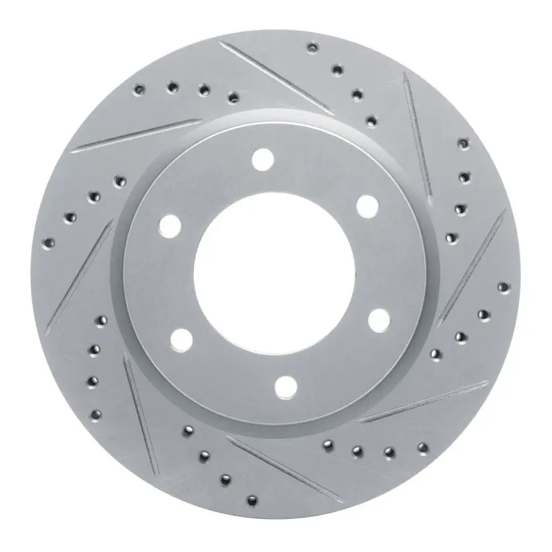 R1 19-25 Ford Ranger (Usa/Canada) Front Right Drilled & Slotted Silver Brake Rotor 1