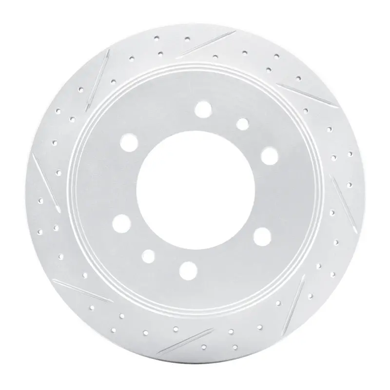 R1 19-25 Freightliner Sprinter 1500 Rear Left Drilled & Slotted Geo-Carbon Rotor 1
