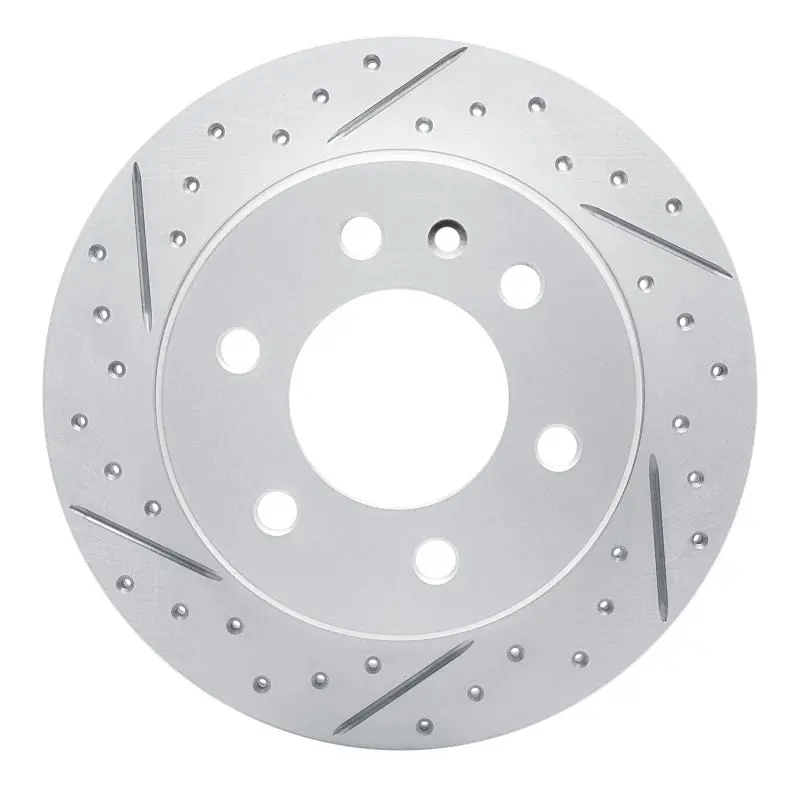 R1 19-25 Freightliner Sprinter 2500 Rear Left Drilled & Slotted Geo-Carbon Rotor 1