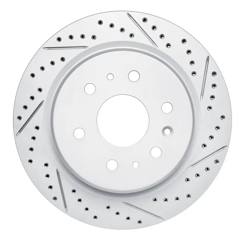 R1 19-26 Cadillac Escalade Rear Right Drilled & Slotted Geo-Carbon Rotor 1
