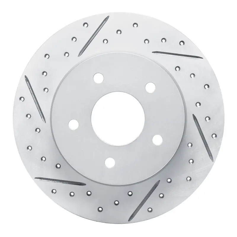 R1 19-26 Nissan Sentra Rear Left Drilled & Slotted Geo-Carbon Rotor 1