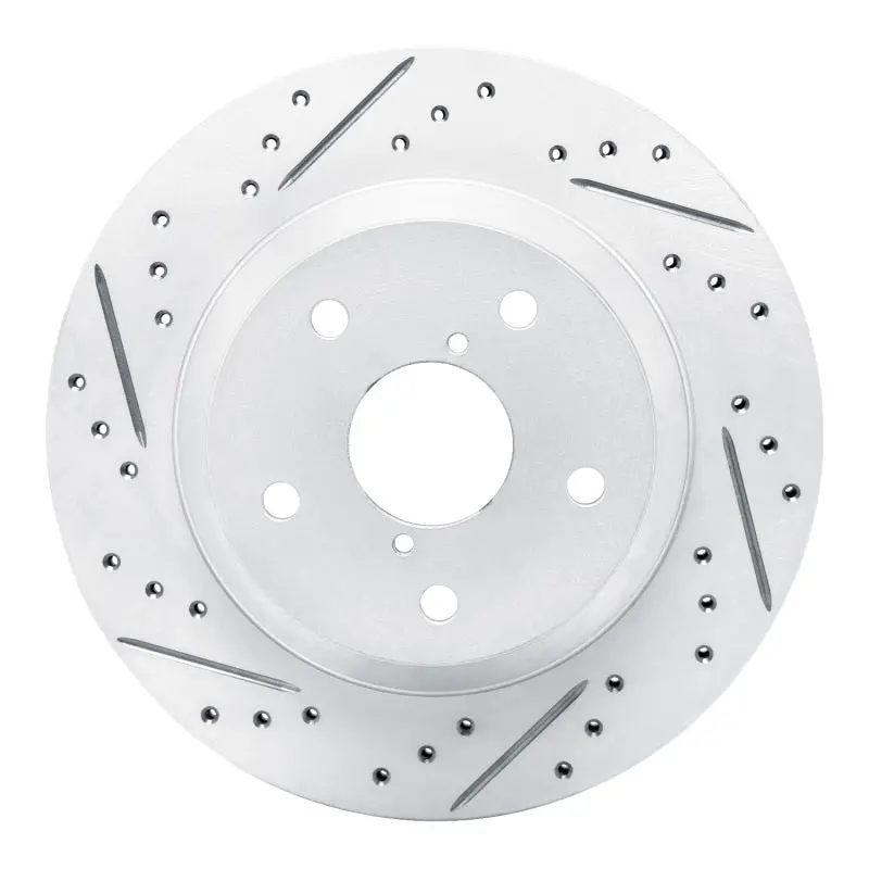 R1 19-26 Subaru Forester Rear Left Drilled & Slotted Geo-Carbon Rotor 1