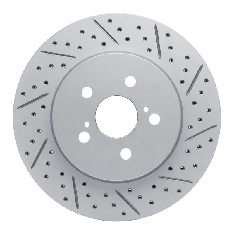 R1 19-26 Toyota Corolla (Mexico) Front Right Drilled & Slotted Geo-Carbon Rotor 1