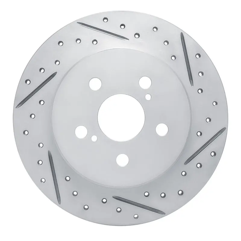 R1 19-26 Toyota Corolla (Us/Canada) Rear Right Drilled & Slotted Geo-Carbon Rotor 1