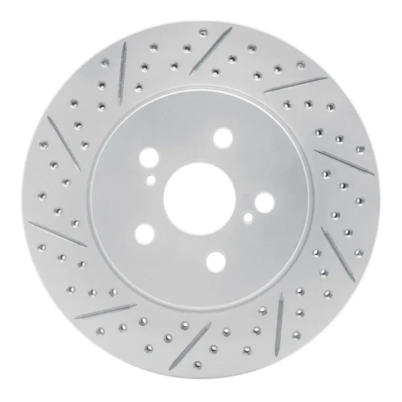 R1 19-26 Toyota Prius Prime Front Left Drilled & Slotted Geo-Carbon Rotor 1