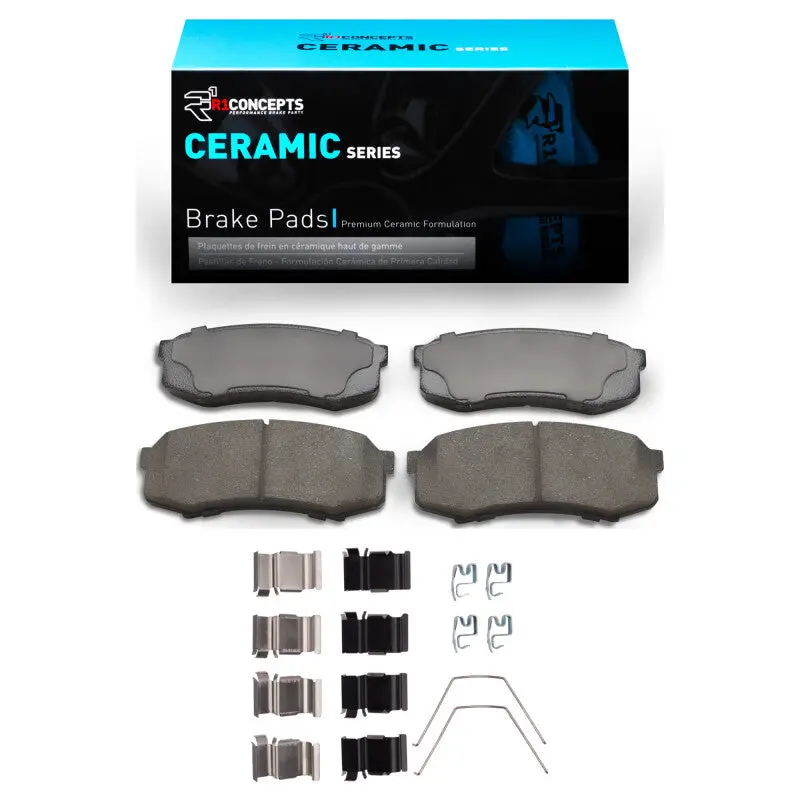 R1 1993-2024 Lexus Gx460 Rear R1 Ceramic Pads & Hardware Kit 1