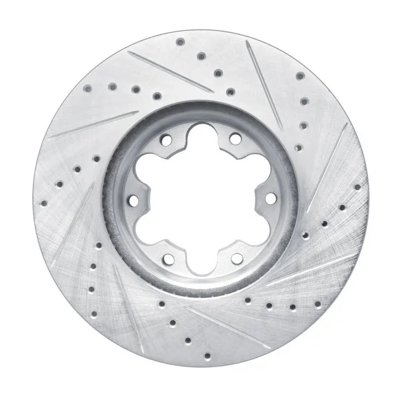 R1 20-25 Ford Transit-150 Front Left Drilled & Slotted Silver Brake Rotor 1