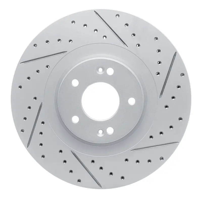 R1 20-25 Hyundai Palisade Front Right Drilled & Slotted Geo-Carbon Rotor 1