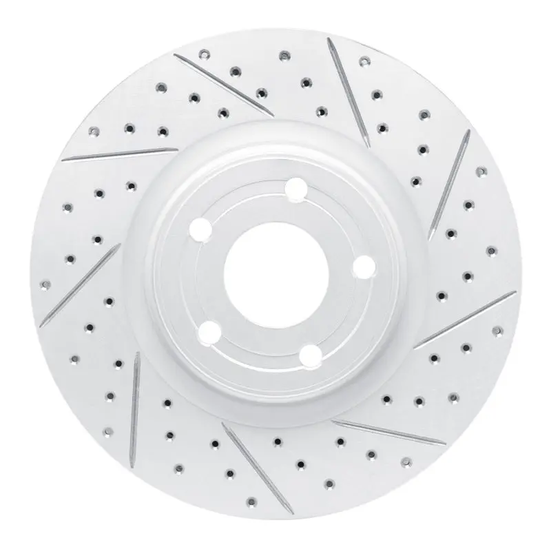 R1 20-26 Ford Escape Front Right Drilled & Slotted Geo-Carbon Rotor 1
