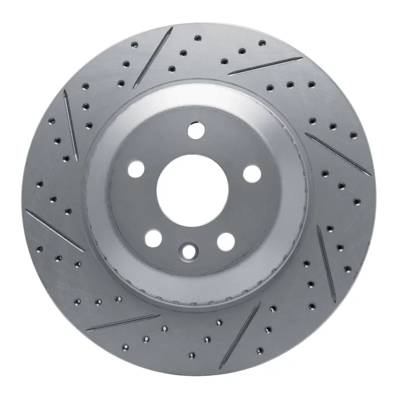 R1 20-26 Jaguar I-Pace Rear Left Drilled & Slotted Geo-Carbon Rotor 1