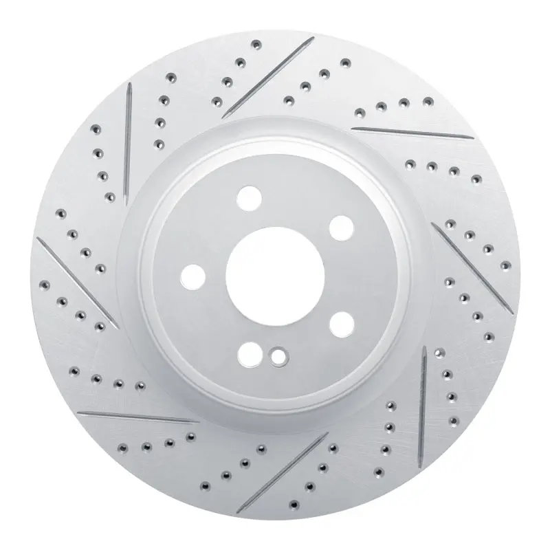 R1 20-26 Mercedes-Benz Maybach Gls600 Rear Left Drilled & Slotted Geo-Carbon Rotor 1