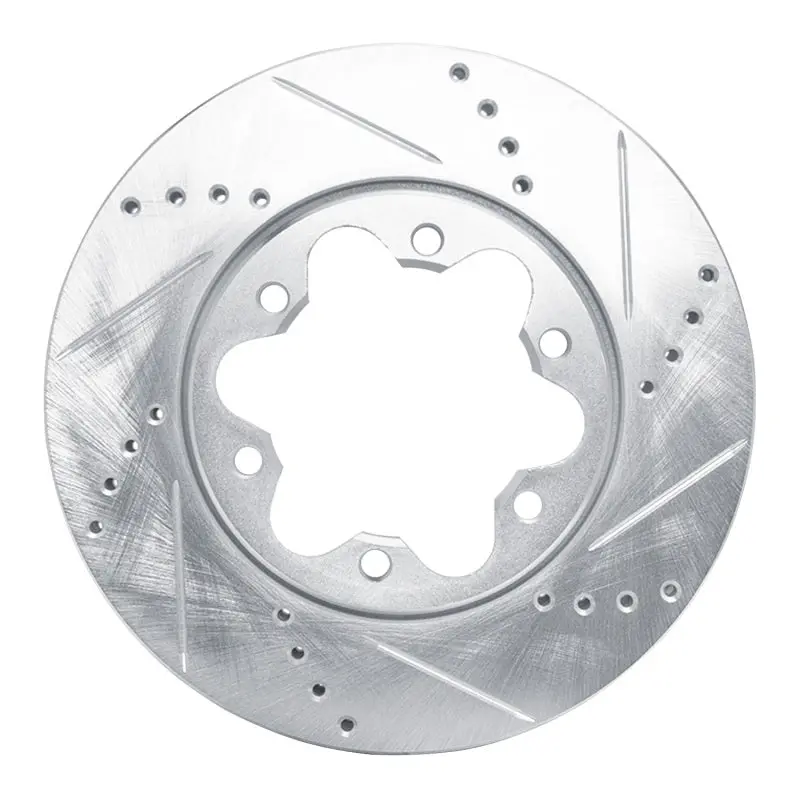 R1 2006-2019 Toyota Hiace (Mexico) Front Right Drilled & Slotted Silver Brake Rotor 1