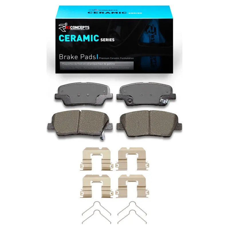R1 2007-2022 Genesis G70 Rear R1 Ceramic Pads & Hardware Kit 1