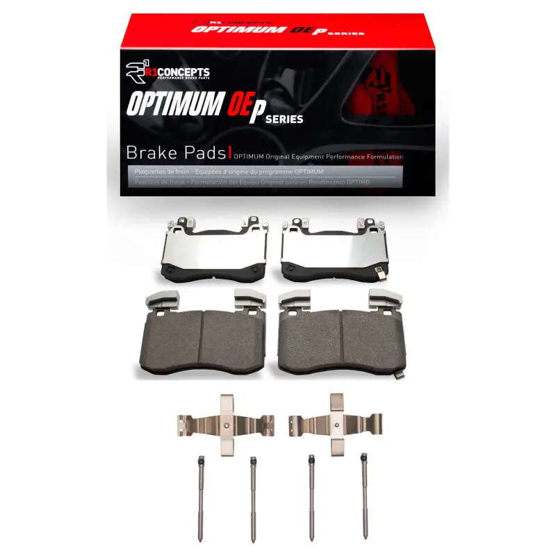 R1 2018-2025 Genesis G70 Front R1 Optimum Oe Pads & Hardware Kit 1