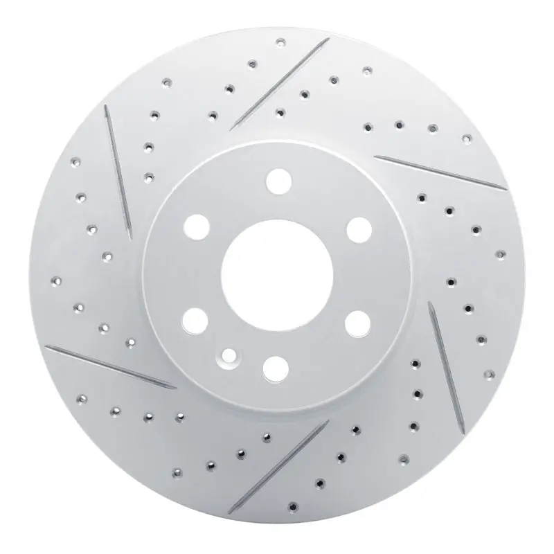 R1 21-22 Chevrolet Colorado Front Left Drilled & Slotted Geo-Carbon Rotor 1
